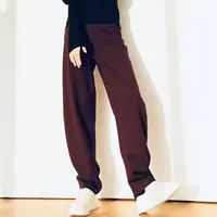 镰刀裤女士阔腿裤秋季休闲裤通勤垂感高档长裤拖地裤高腰显瘦洋气
