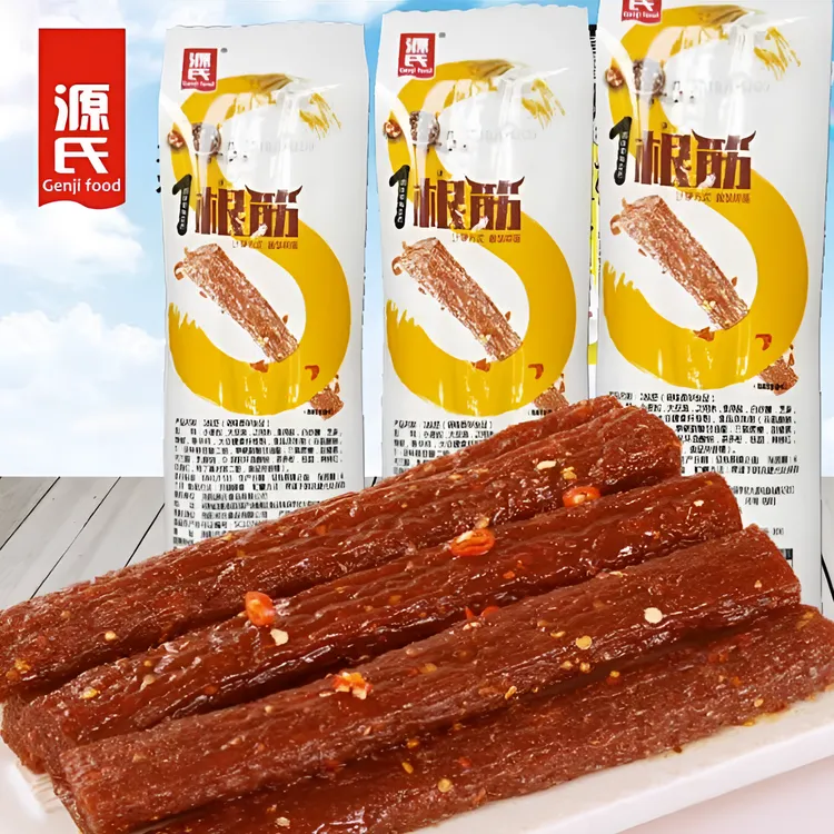 源氏一根筋辣条辣片麻辣即食网红休闲怀旧小零食香辣小吃手撕豆干