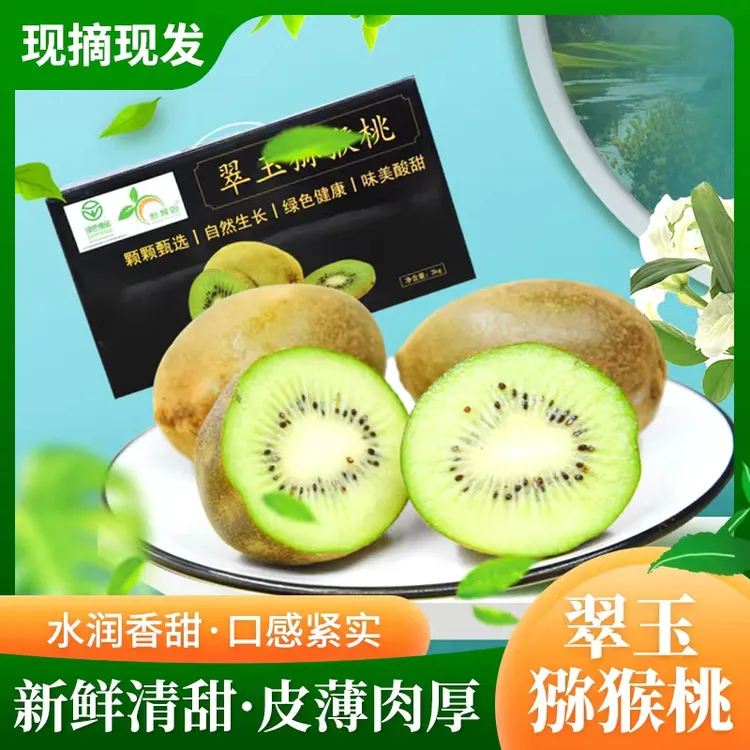 云南昭通原产地翠玉猕猴桃5斤10斤现货现发皮薄肉厚香甜汁多