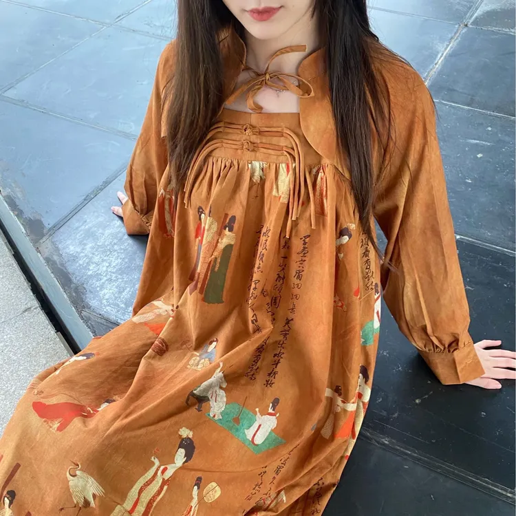 真丝服饰秒拍链接桑蚕丝2025香云纱连衣裙