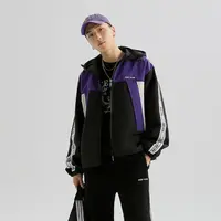 YKYB潮牌秋冬户外冲锋衣防风防水上衣拼接运动连帽外套Y34NWT023 