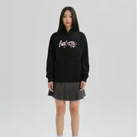 YKYB潮牌秋冬蝴蝶重磅加绒连帽卫衣潮长袖新款带帽穿搭Y34NWY060 