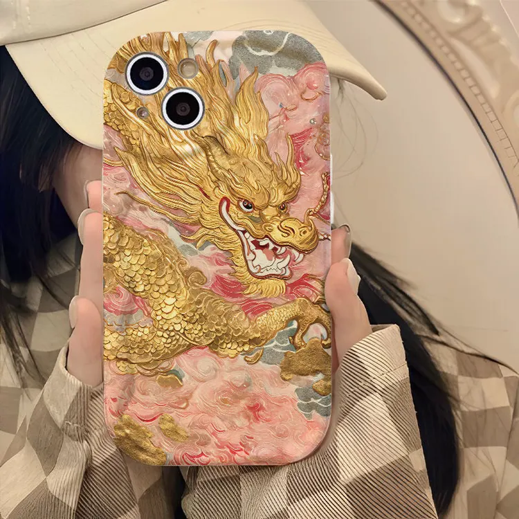 金龙传说苹果14Promax手机壳iPhone15时尚11/12新年13潮xr防摔78p