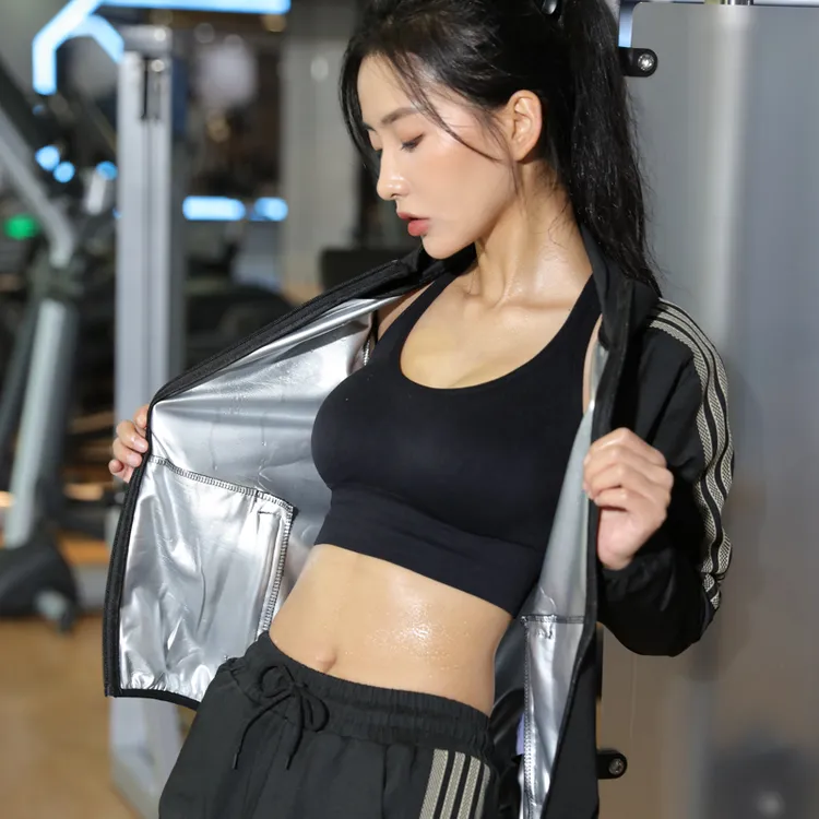CASAIDENG/卡赛登暴汗服情侣款弹力超大码300斤运动套装健身跑步