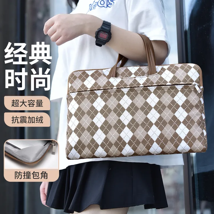 新款电脑包适用苹果华为笔记本手提包联想小新内胆包抗震防水