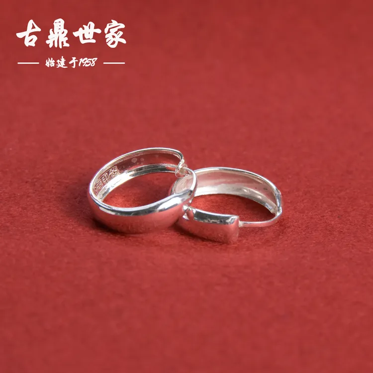 足银耳饰  耳环耳包妈妈女款手工气质简约素圈光面素款复古民族风