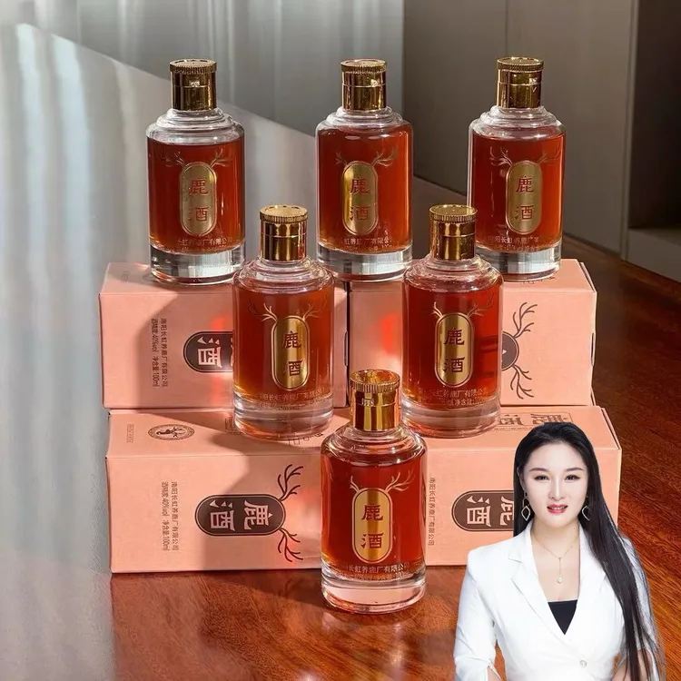 强宁鹿酒40度养生泡酒特产100ml*12瓶40度