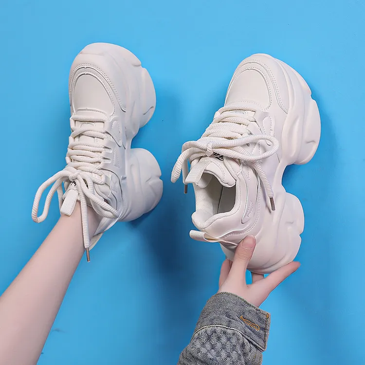 老爹鞋女款2026新款爆款软底韩版8cm增高轻便百搭运动女款鞋子潮商品图