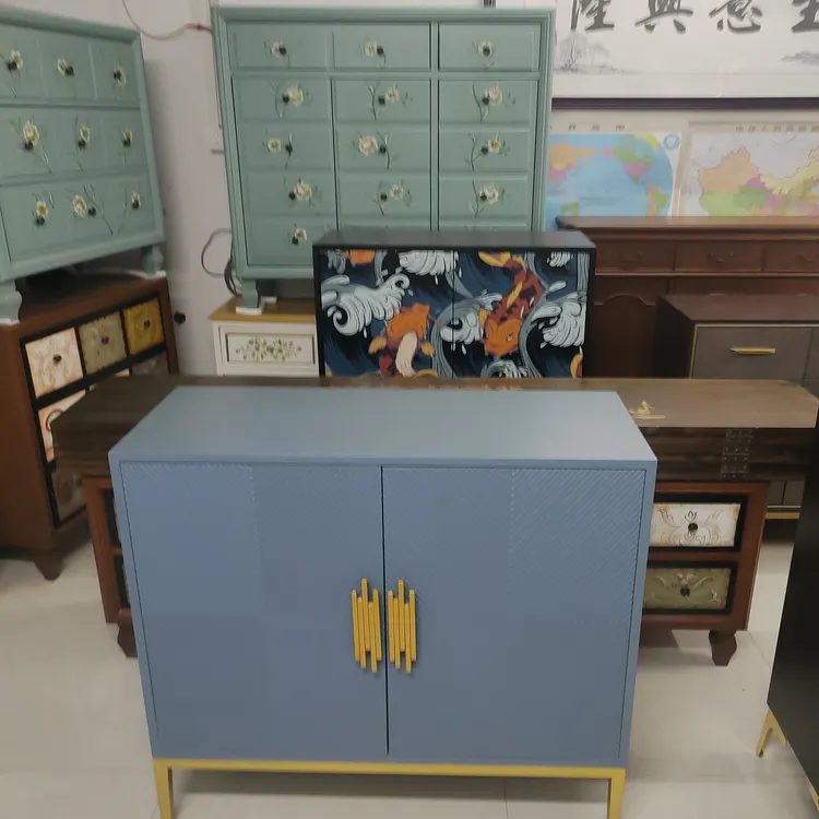 尾货清仓美式轻奢收纳盒玄关柜