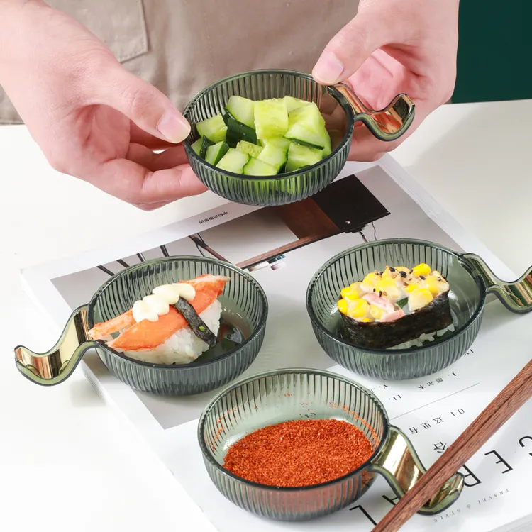 调味碟创意轻奢家用醋碟个性蘸料碟酱油调料碗小味碟子塑料小吃碟