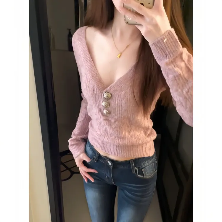 欲风洋气打底针织毛衣显瘦长袖内搭裙子秋冬新款高级感上衣针织衫