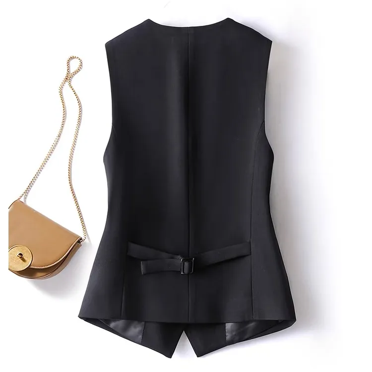 西装小马甲女外穿背心2026春装新款上衣短款V领无袖坎肩西服马夹