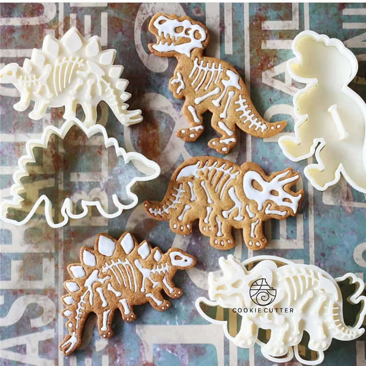 恐龙饼干模具 侏罗纪公园 恐龙印章 食品级ABS 恐龙 饼干模具