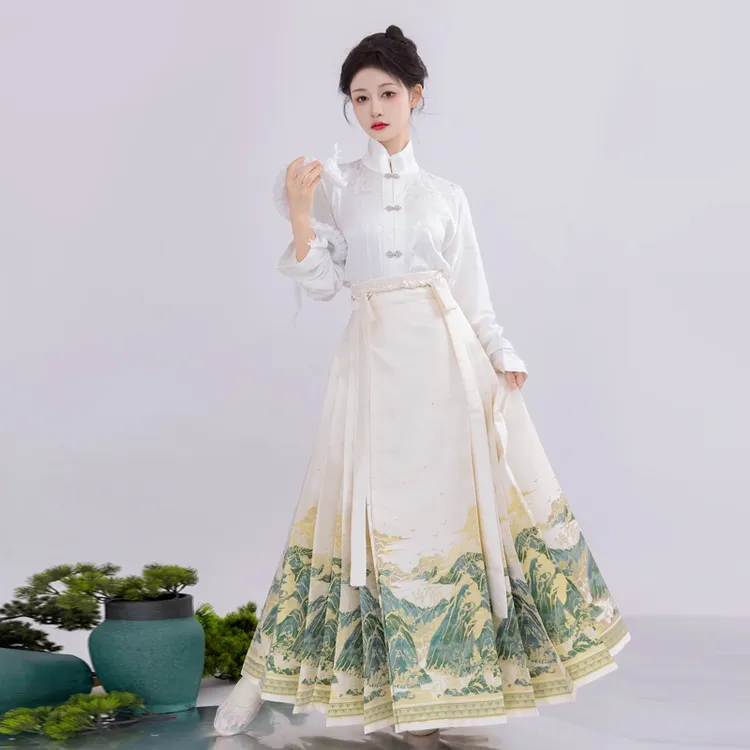 达人专属马面裙满织金织银妆花日常新中式国风3