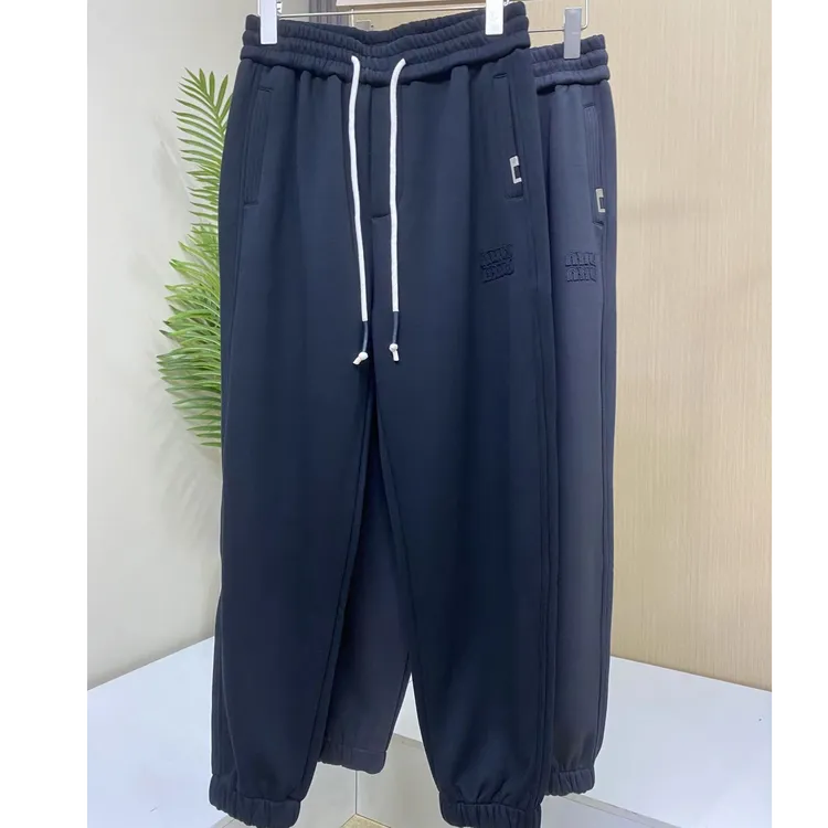 男士百搭时尚潮流休闲裤针织宽松加绒抽绳秋冬