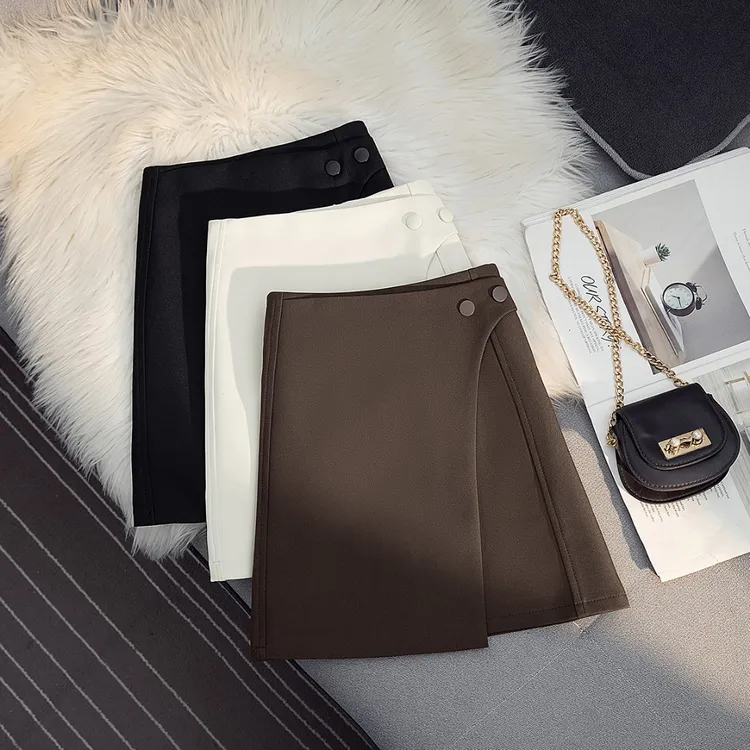 高腰不规则a字包臀黑色显瘦辣妹半身裙女2023秋季新款小个短裙子