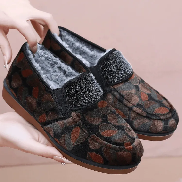 老北京布鞋女鞋子老年人棉鞋女冬季加绒保暖妈妈鞋防滑老人奶奶鞋