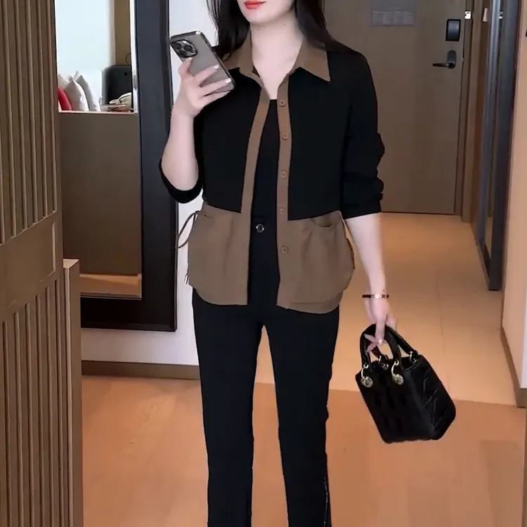 时尚洋气休闲外套女2025初秋新款百搭宽松显瘦减龄小个子短外套女