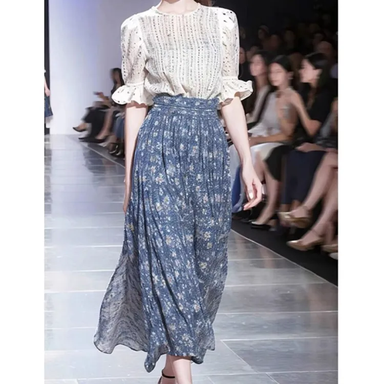 2025夏季新款轻熟减龄名媛设计感小众时尚高腰显瘦半身裙女神