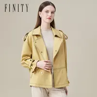 【小云总专属】FINITY 风衣外套休闲宽松小个子时尚百搭 F21UD2827W