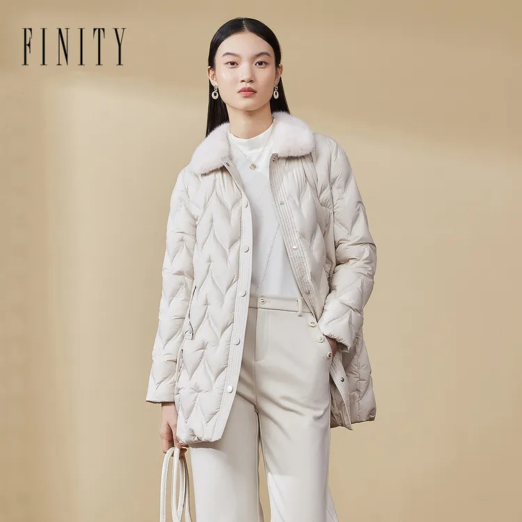 FINITY菲妮迪【商场同款新品】羽绒服时尚休闲百搭收腰保暖时尚休闲