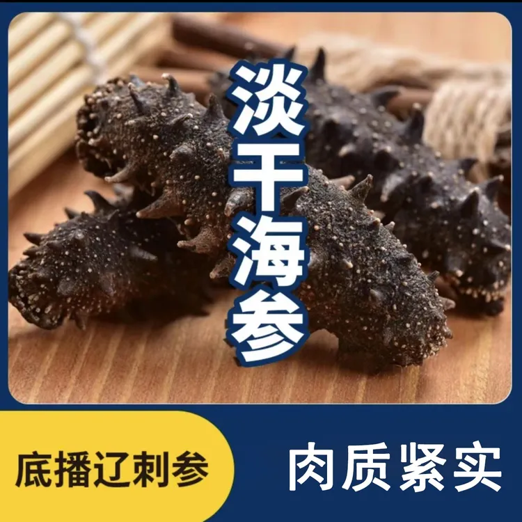 国标三级大连底播淡干海参100g，12倍泡发肉质厚实