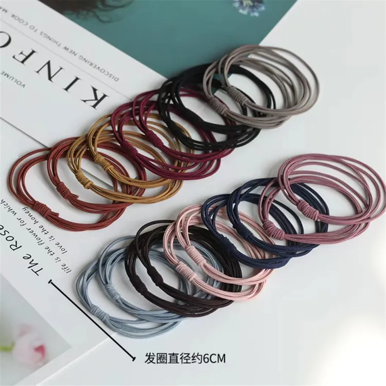 高弹力发绳扎马尾头绳发圈橡皮筋女扎发发圈头绳