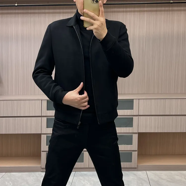 今晨优品-冬季男士商务休闲针织羽绒夹克外套百搭舒适净版6689R