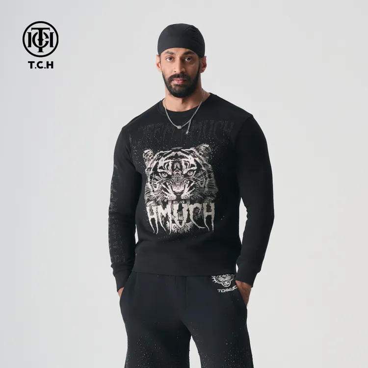 TCH服饰店播-2025春季新款长袖经典系列圆领衫上衣T72A116052