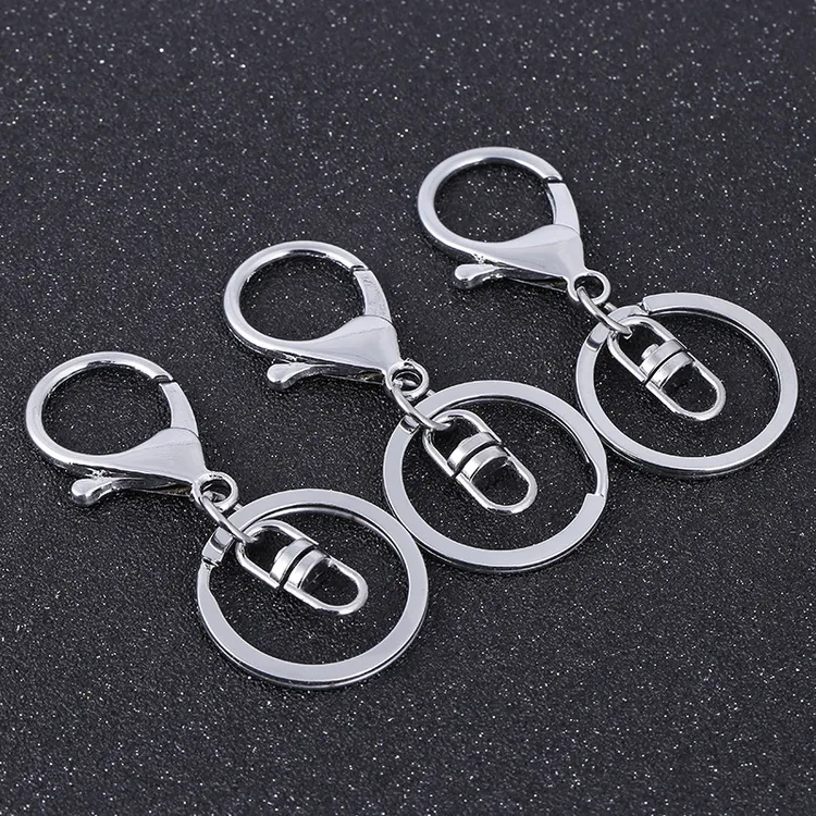 厂家供应优质龙虾扣钥匙圈圈环饰品挂扣diy饰品配件钥匙扣锁匙扣