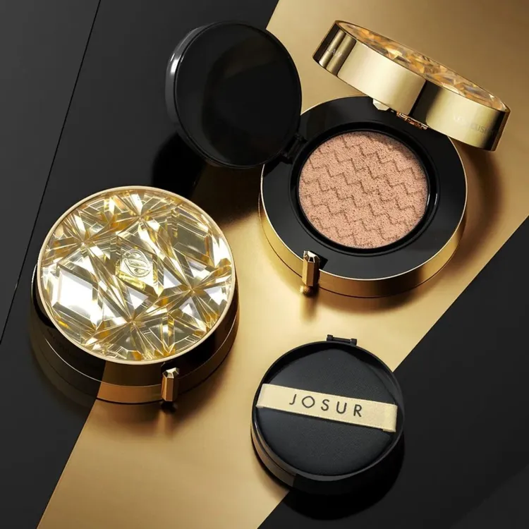 JOSUR/玖瑟白金秘境持妆气垫霜套装 不脱妆气垫无瑕奢华鎏金遮瑕