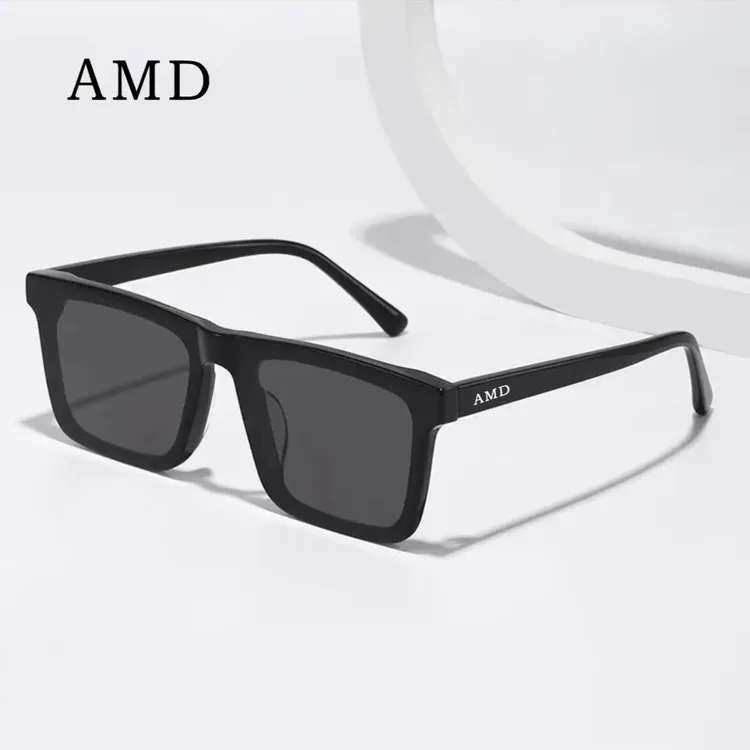 【拍一发六】AMD高清偏光太阳镜男士防紫外线潮流方框男款遮阳墨镜