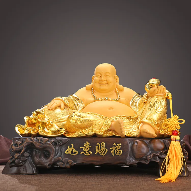大肚能容弥勒佛像办公室桌笑佛摆件新居家用貔貅公司开业高档送礼