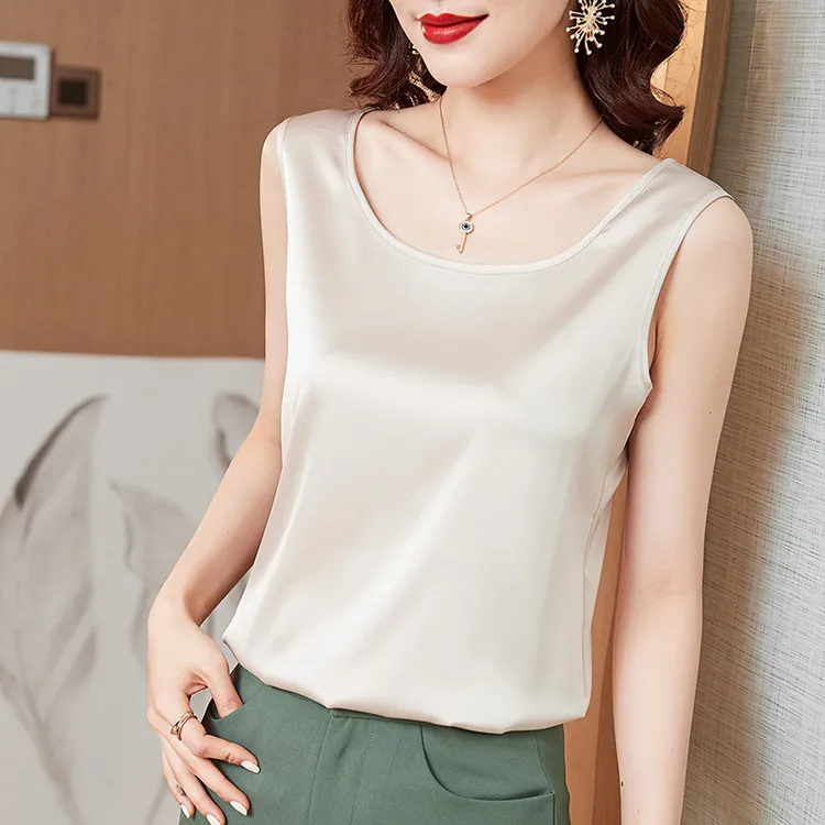 【品牌撤柜】高端桑蚕丝女款背心夏季真丝吊带背心大码高档背心