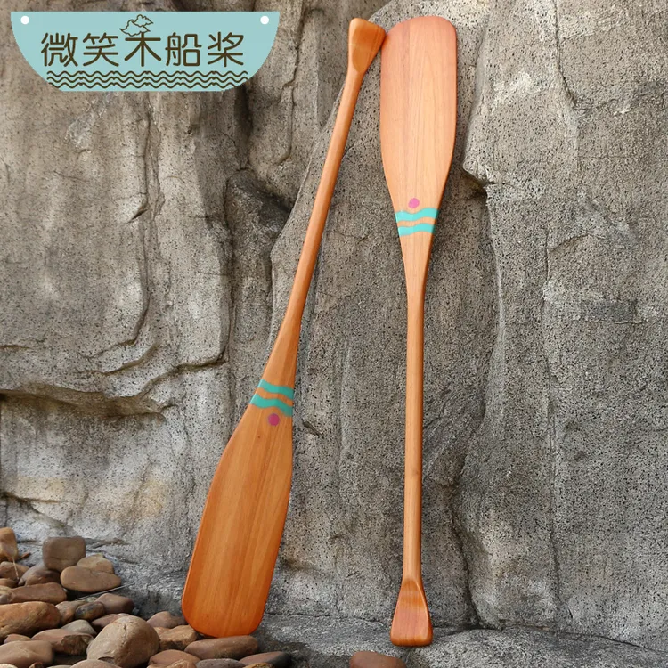 划船桨漂流1.2米橡木高档旅游景点渡船手摇船浆划桨景观装饰木桨