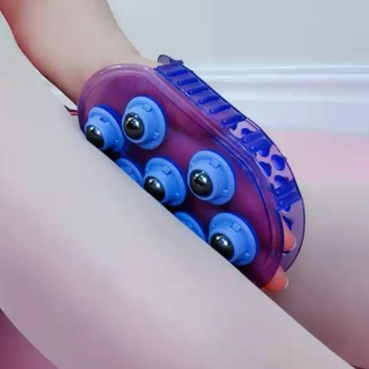 龙珠按摩器七滚珠揉腹部肚子腿按摩滚轮仪手动工具疏通经络刷