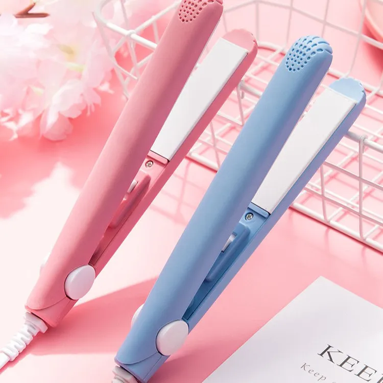 男女通用卷电夹板直卷两用刘海内扣小型迷你直板夹学生熨板陶瓷