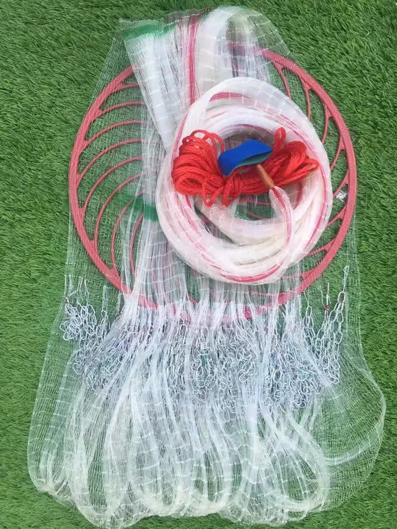 两指带底兜飞盘撒网传统撒网改良款老式手撒网传统撒网价飞盘改良