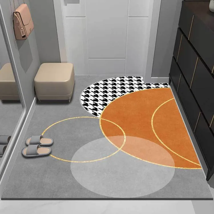 入户门地垫进门轻奢入户脚垫家用卫生间门口浴室垫子玄关防滑地毯