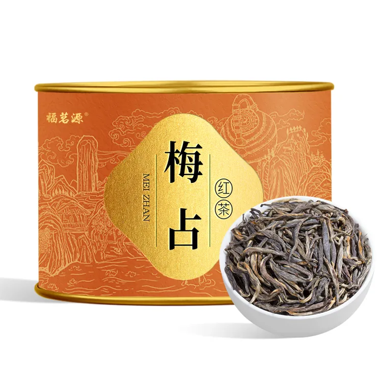 福茗源 茶叶 梅占红茶 2025新茶特级春茶花果香武夷山红茶罐装60g