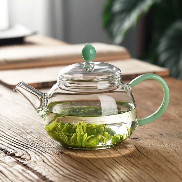 鑫凤祥耐热玻璃茶壶400ml 高硼硅耐热玻璃过滤泡茶壶家用加厚茶具