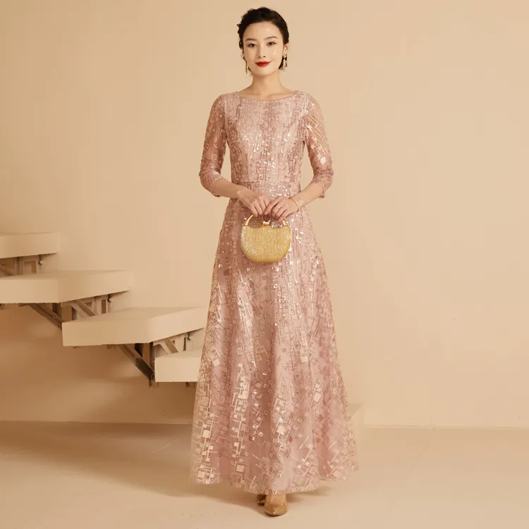 婚礼妈妈礼服年轻高贵大码结婚妈妈装婚宴气质喜婆婆喜妈妈婚宴装