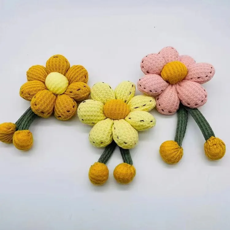 个性手工充棉太阳花立体手工布艺花饰品包包服装配饰diy辅料