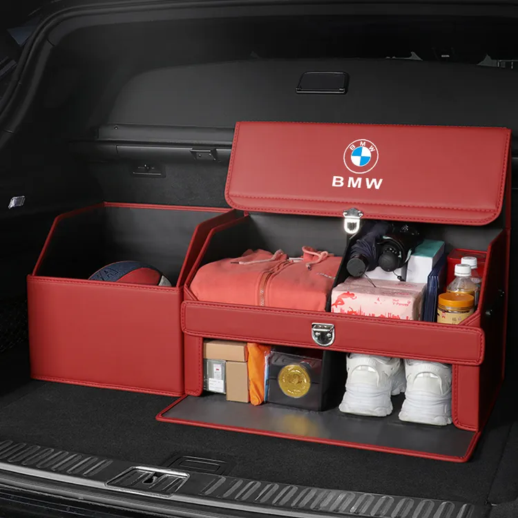 宝马奔驰奥迪汽车后备箱储物箱保时捷路虎车载收纳整理箱女士专用
