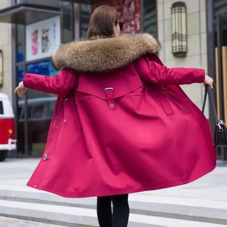 反季风衣外套真毛派克服浮力多多以直播间为准