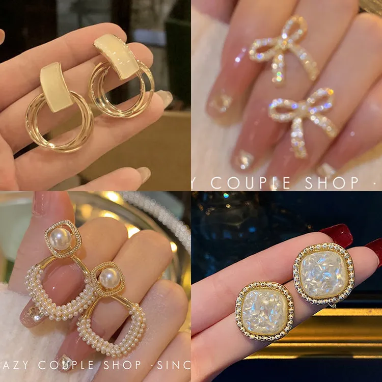 春夏百搭精致姐姐款高级感耳环优雅温柔几何耳饰气质显瘦网红耳环