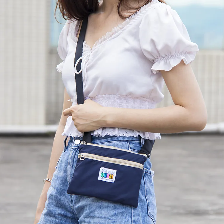 百搭单肩包包女2024新款潮夏季韩版简约横款拉链迷你布包斜挎小包