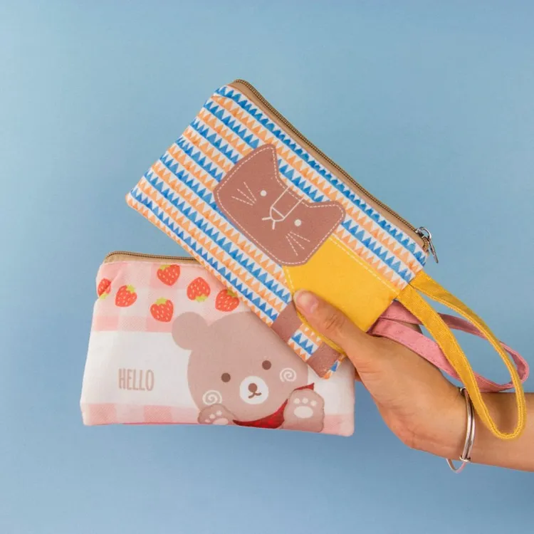 零钱包布艺女小钱包迷你手拿包帆布学生简约韩版放零钱钥匙手机袋