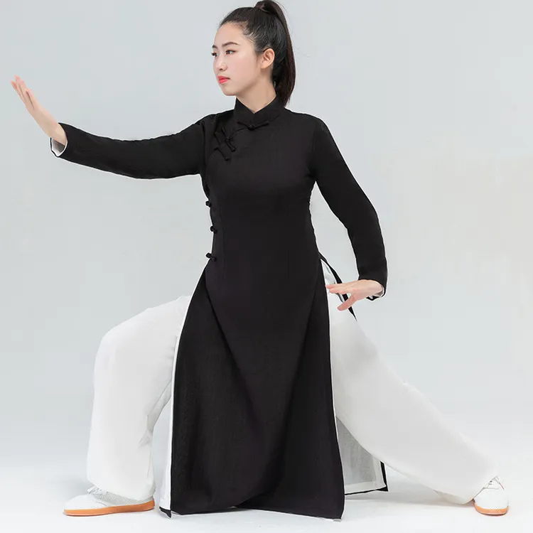 道行布衣叶问同款太极服男女武术套装2023经典款咏春练功服中国风