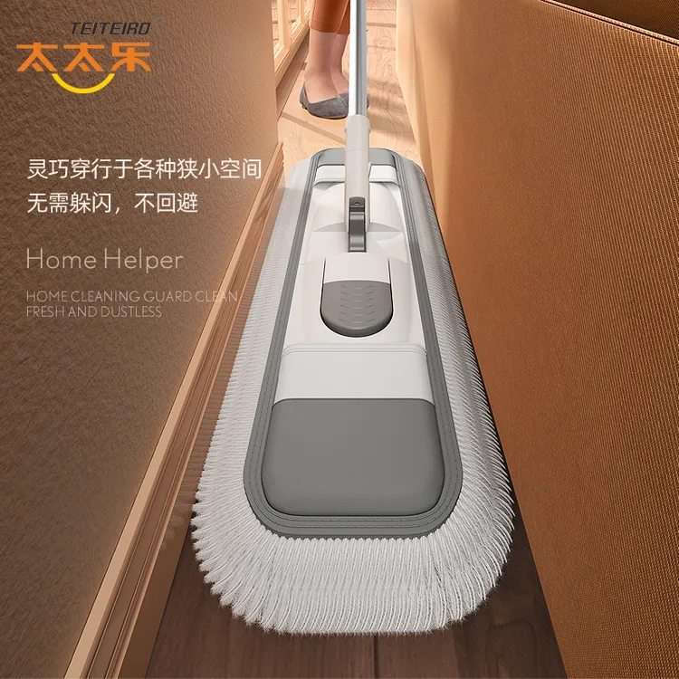 太太乐大号拖把干湿两用拖布木地板棉线尘推旋转免手洗平板拖把布